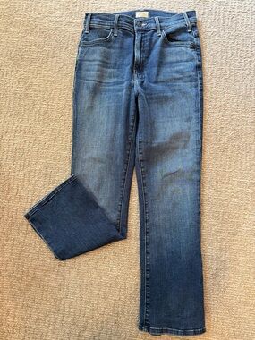 Mother Hustler Ankle Dark Blue Women's Straight-Leg Jeans sz 28 EUC